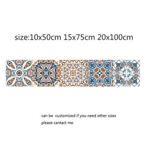 Arabic Retro Tile Stickers For Kitchen Bathroom PVC Self Adhesive Wall Stickers Living Room DIY Decor Wallpaper Waterproof Decal