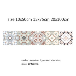 Arabic Retro Tile Stickers For Kitchen Bathroom PVC Self Adhesive Wall Stickers Living Room DIY Decor Wallpaper Waterproof Decal