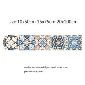 Arabic Retro Tile Stickers For Kitchen Bathroom PVC Self Adhesive Wall Stickers Living Room DIY Decor Wallpaper Waterproof Decal